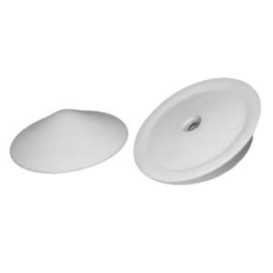 [E-COM0541] TAPA CÓNICA CON TUERCA DE 3/8 BLANCA       