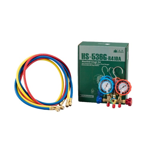 [E-COM0846] SET DE JUEGO DE MANIFOLD PARA R1234F DE MANGUERA 60" Y 4000 PSI