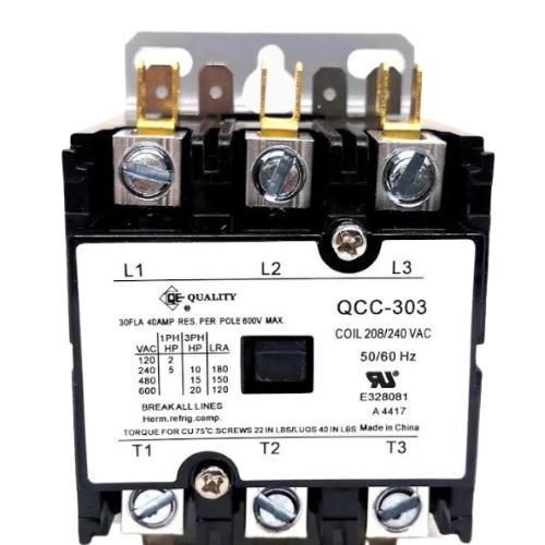 [E-COM0521] CONTACTOR 25 UR 30 AMP /3POLOS/208-240V